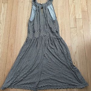 a.n.a Dress, Black/White Small Chevrons Women's Size Petite Small